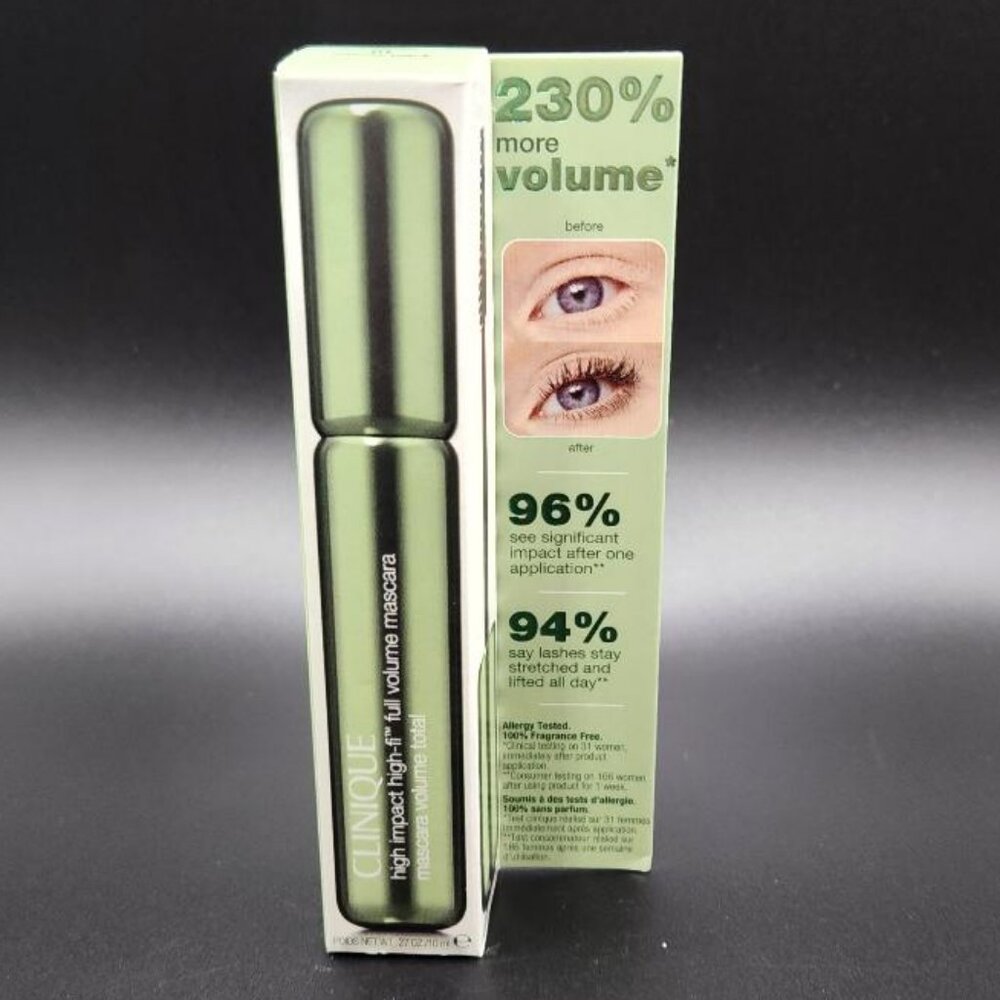 NIB Clinique High Impact High-Fi Full Volume Mascara 01 Intense Black Full Size - Picture 3 of 3